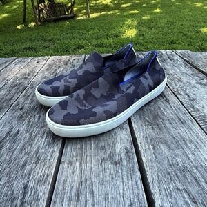 Rothy's The Original Womens Size 9.5 Shoes Camo Knit Slip On Casual Sneakers EUC